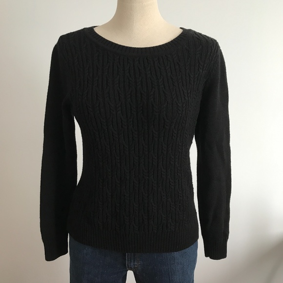 Tristan Black Knit Long Sleeves Sweater - Picture 3 of 8